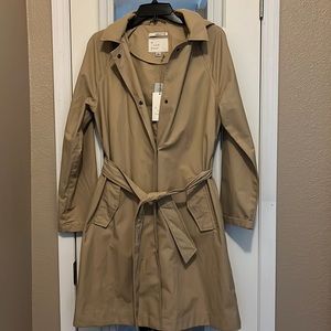 A New Day Tan Trench Coat with Hood